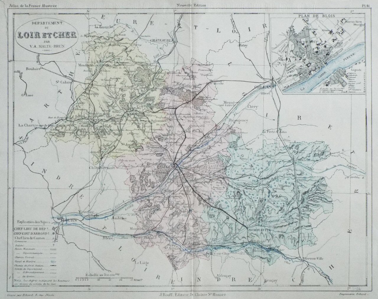 Map of Loir et Cher